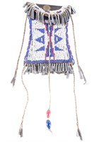 Northern Cheyenne Beaded Strike-A-Lite Bag 19th C.