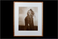 1913 Roland Reed Framed Indian Photograph 30/450
