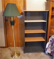 Lamp and bookcase