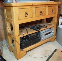 Rustic pine console