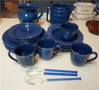 Blue stoneware