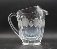 Coin glass pitcher