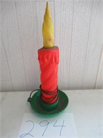 Blowmold Lighted Candle 17" High