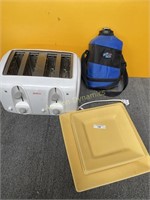 4 Wide Slice Toaster, Canteen & Platters
