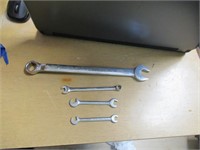 Lot of 4 Misc Wrenches, Husky, Craftsman, etc