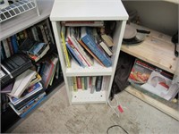 Small White Bookshelf with some misc books