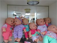 Baby Doll Lot with Bibs and Hat