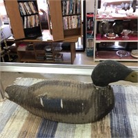 Wooden Duck with Green Head