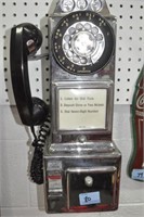 "AUTOMATIC ELECTRIC" CHROME PAY PHONE