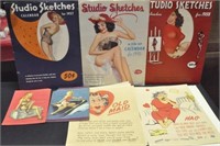 1956, 1957, 1958 CALENDARS AND FUNNIES