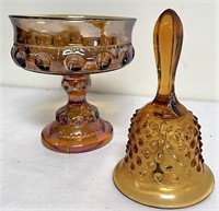 Fenton bell and compote
