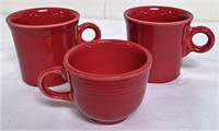 Three fiestaware  mugs
