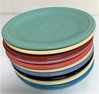 11 fiesta ware bread plates