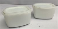 Set of two Federal refrigerator dishes