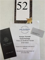 Gift Certificate for Jolie Aesthetics