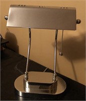 Desk lamp Satin nickel chrome finish