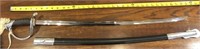 Replica US Army officers sword. 35 inches in