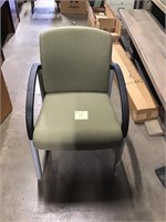 New Heavy Green cloth cushion office side chair