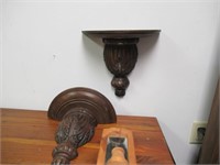 2 Decorative Wall Shelves and Mirror