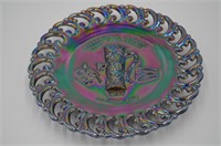 1974 Canival Glass Plate Columbus OH