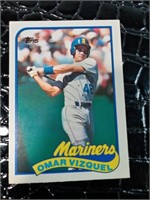 1989 Mariners' Omar Vizquel Topps Trading Card