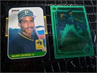 1986 Barry Bonds and 1991 Denis Boucher Baseball