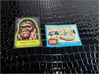 Two 1977 Star Wars Collectible Cards