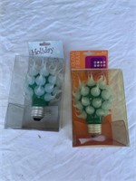 Holiday lights and glow light lot