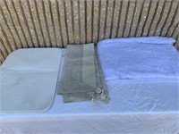 White blanket /XL Dish drying Mat/ Tapestry