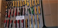 36 pc Model Railroad train engines