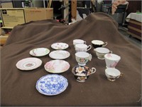 Lot Of Mismatched Cups & Saucers
