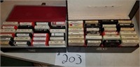 48 8 track tapes & cases-mostly country