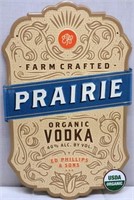 Prairie Organic Vodka Metal Sign