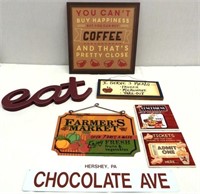 (7) Kitchen Themed Signs
