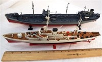 WWII Oil Tanker & Coast Guard Cutter Models