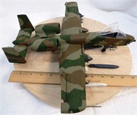 Military Camo Fighter Jet Plastic Model