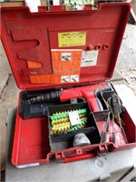 Hilti DX350 power fastener tool in case