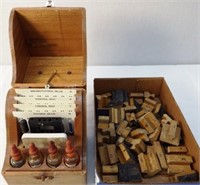 Wooden Ink Stamps & Brewing Colorimeter