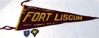 Fort Liscum Pennant, Military Pins, & Patches