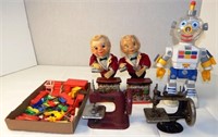 Toys - Sewing Machines, Robot, Charlie Weaver