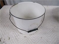 Enamel Bowl and Bucket