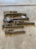 Assorted Pipe Wrenches