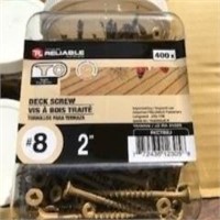 Case of 8-10" deck screws (tan)