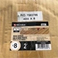 Case of 8-10" deck screws (tan)