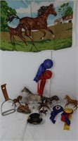 Vintage Horse Figurines (some cracked), Vintage