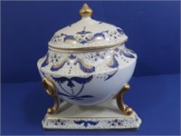 Vintage Candsrea Handpainted Porcelain Turine