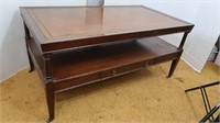 Vintage Wooden Coffee Table-3' 3" W x 1' 9" D x