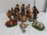 Plaster Nativity Figurines, Made in Italy