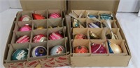 2 Boxes of Vintage Glass Christmas Ornaments