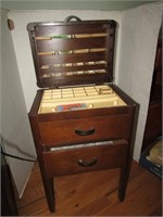 Vintage Sewing Cabinet w/2 Drawers and Drawer